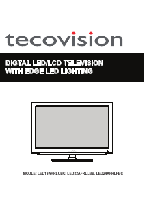 Bruksanvisning Tecovision LED19AHRLCBC LED TV