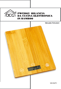 Manuale DCG PWC8062 Bilancia da cucina