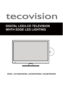 Bruksanvisning Tecovision LED24BFRDWHBD LED TV