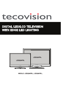 Bruksanvisning Tecovision LED32AFRL LED TV