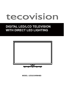 Bruksanvisning Tecovision LED32CHRWHBD LED TV