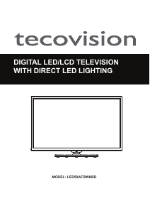Bruksanvisning Tecovision LED50AFRWKBD LED TV