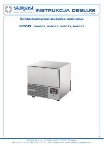 Instrukcja Stalgast 849053 Zamrażarka