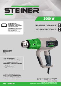 Manual de uso Steiner 290536 Decapador por aire caliente