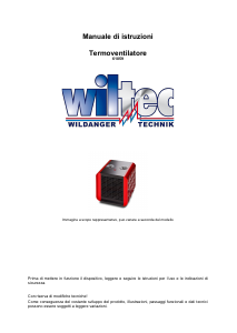 Manuale Wiltec 61059 Termoventilatore