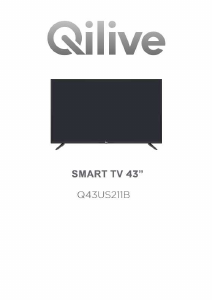 Manual de uso Qilive Q43US211B Televisor de LED