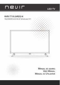 Manual Nevir NVR-7715-24RD2-N Televisor LED