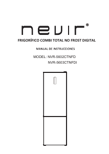 Handleiding Nevir NVR-5602 CTNFD Koel-vries combinatie