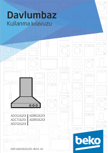 Kullanım kılavuzu BEKO ADC61620I Davlumbaz