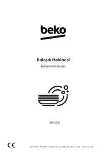 Kullanım kılavuzu BEKO BB 260 Bulaşık makinesi