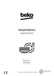 Kullanım kılavuzu BEKO BM 5045 I Bulaşık makinesi