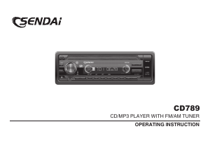 Handleiding Sendai CD789 Autoradio