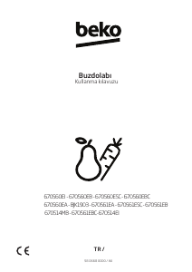 Kullanım kılavuzu BEKO 670561 ESC Donduruculu buzdolabı