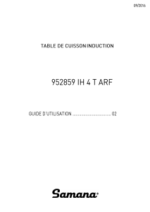 Mode d’emploi Samana IH 4 T ARF Table de cuisson