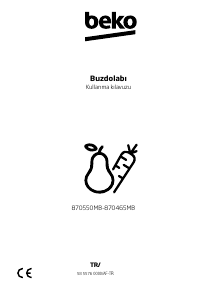 Kullanım kılavuzu BEKO 870465 MB Donduruculu buzdolabı