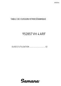 Mode d’emploi Samana VH 4 ARF Table de cuisson