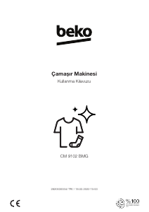 Kullanım kılavuzu BEKO CM 9102 BMG Çamaşır makinesi