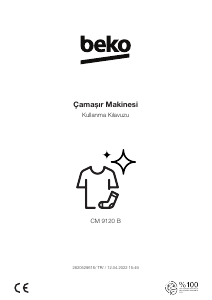 Kullanım kılavuzu BEKO CM 9120 B Çamaşır makinesi