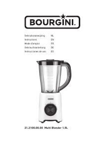 Manual Bourgini 21.2100.00.00 Multi Blender