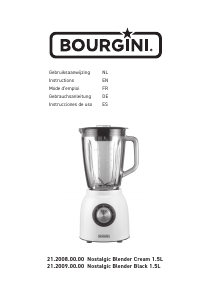 Manual Bourgini 21.2009.00.00 Nostalgic Blender