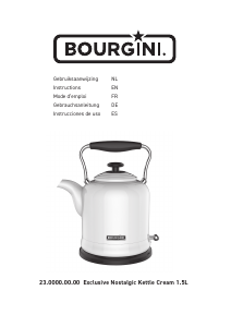 Handleiding Bourgini 23.0000.00.00 Exclusive Nostalgic Waterkoker