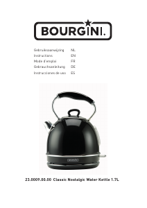 Mode d’emploi Bourgini 23.0009.00.00 Classic Nostalgic Bouilloire