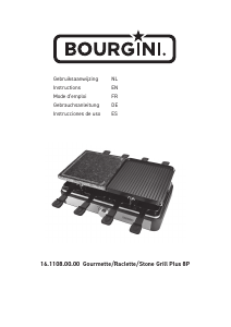 Bedienungsanleitung Bourgini 16.1108.00.00 Raclette-grill