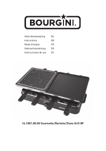 Mode d’emploi Bourgini 16.1001.00.00 Gril raclette