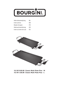 Manual de uso Bourgini 10.1819.00.00 Classic Multi Plate Plus M Parrilla de mesa