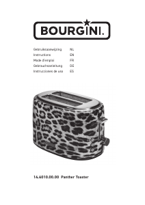Bedienungsanleitung Bourgini 14.4010.00.00 Panther Toaster