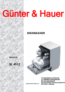 Manual Günther & Hauer SL 4512 Dishwasher