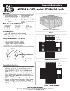 Bruksanvisning Pet Lodge AH3030 Kaninbur