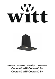 Bruksanvisning Witt Cobra 80 WN Köksfläkt