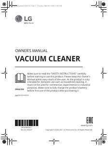 Manual LG A9K-MAX1 Vacuum Cleaner