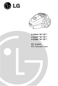 Manual LG V-C3G44NT Vacuum Cleaner