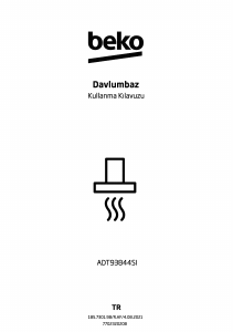 Kullanım kılavuzu BEKO ADT93844SI Davlumbaz
