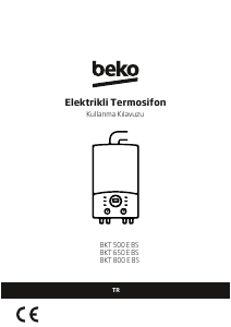Kullanım kılavuzu BEKO BKT 800 E BS Buhar kazanı