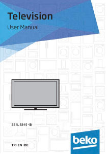 Handleiding BEKO B24L 5845 4B LED televisie