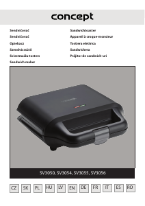 Manual de uso Concept SV3056 Grill de contacto