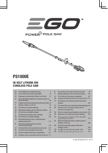 Manual de uso EGO PS1003E Sierra de cadena