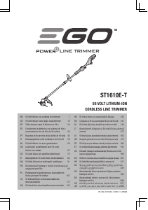 Kullanım kılavuzu EGO ST1610E-T Çim düzeltme makinesi