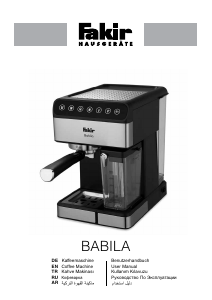 Handleiding Fakir Babila Espresso-apparaat