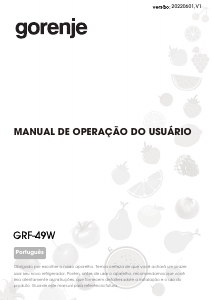 Manual Gorenje GRF-49W Frigorífico combinado
