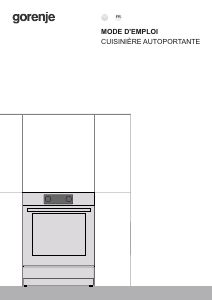 Mode d’emploi Gorenje GEIT5C61XPG Cuisinière
