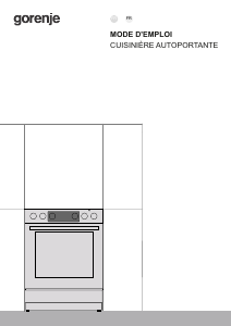 Mode d’emploi Gorenje GEC6C60XA Cuisinière