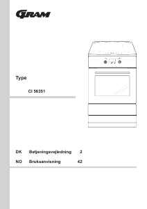 Brugsanvisning Gram CI 56351 Komfur