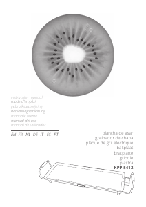 Manual Kiwi KPP 5412 Grelhador de mesa