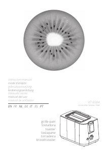 Manual de uso Kiwi KT 6504 Tostador