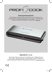 Руководство Proficook PC-VK 1080 Вакуумный упаковщик