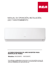 Manual de uso RCA INV3200FC Aire acondicionado